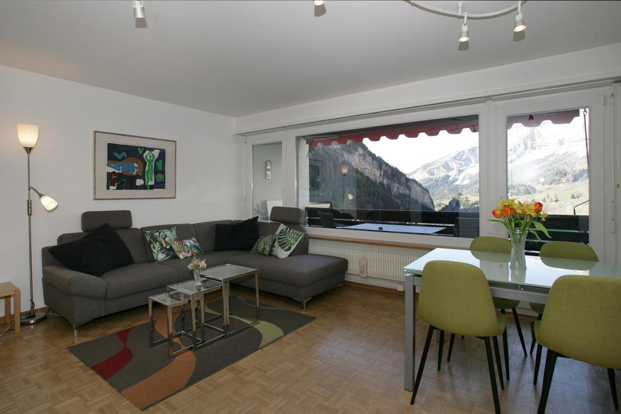 Apartments Haus Quelle Leukerbad Eksteriør bilde
