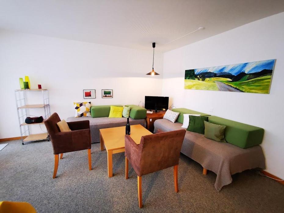Apartments Haus Quelle Leukerbad Eksteriør bilde